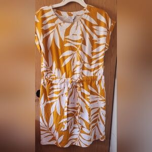 LIZ Claiborne casual tropical orange dress Size L